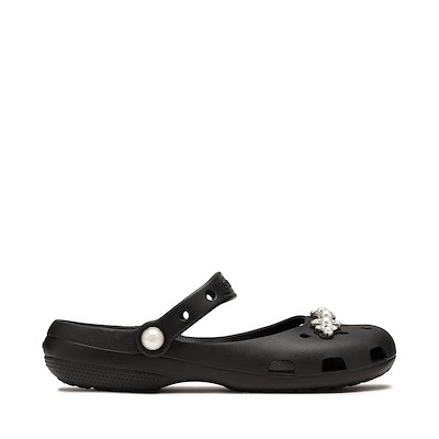 Womens Crocs Classic Pearls Ballet Flat - Black